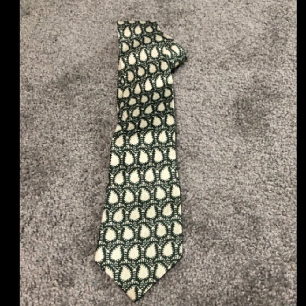 Yves Saint Laurent Print Silk Tie One Size Mens
